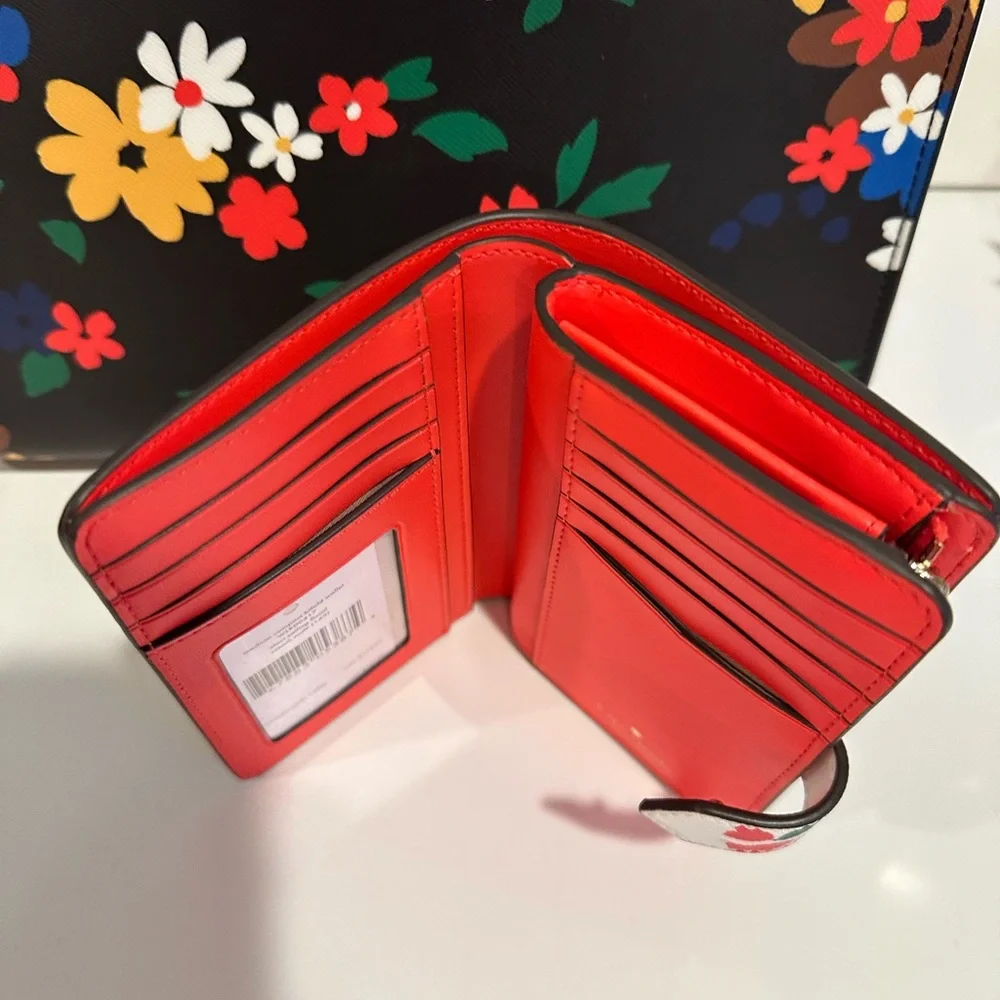 NWT Kate Spade Medium Satchel Staci & Contrasting Matching Compact Bifold Wallet